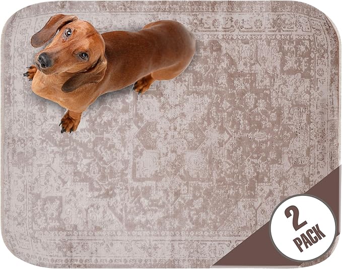PUPIBOO Washable Pee Pads for Dogs and Cats - Super Absorbent Reusable Puppy Training Pads - 100% Waterproof, Leak-Proof & Non-Slip Whelping Pads for Pet Housebreaking by PUPIBOO
