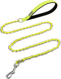 S-ETOVUS-Chain Dog Leash, Bite-Proof Metal Leash, with Padded Handle | Three Sizes 7.25FT/5.2FT/4FT, Woven From Nylon Rope And Chain, Durable And Bite-Resistant, Comfortable With Padded Handles by S-ETOVUS