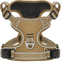 HEELE Dog Harness, Dog Harness for Small Medium Large Dogs No Pull Adjustable Padded Reflective Harness with Handle for Walking Training, Brown, M | No Choke with Control Handle, Soft Breathable Padded Pet Vest, Adjustable, Reflective Front Clip Vest f... by HEELE