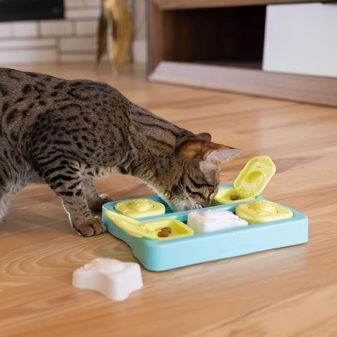 Catstages Kitty Cube Interactive Treat Puzzle Cat Toy, Blue (Pack of 12) - Image 7
