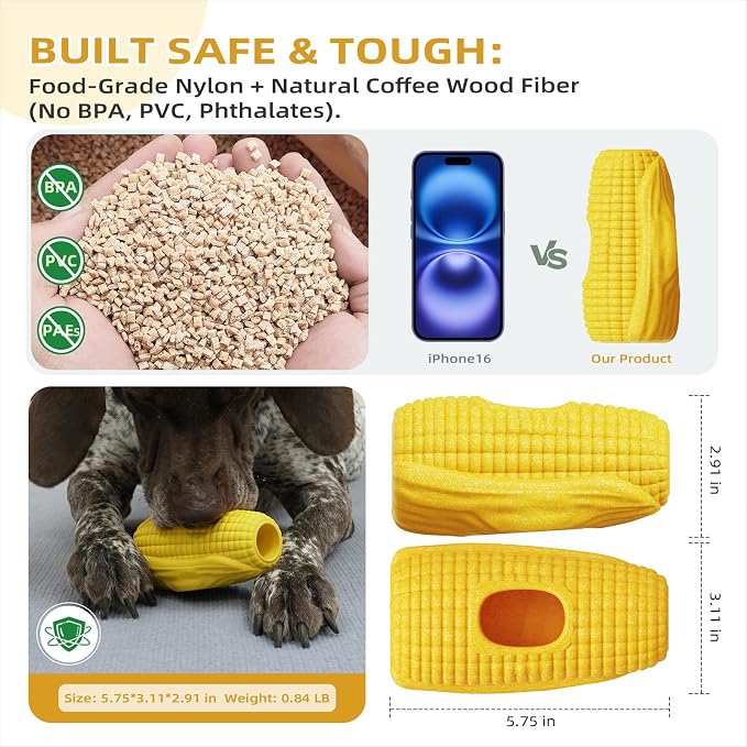 Dog Frozen Treat Toy to Keep Them Busy - Dog Chew Toy for Medium/Large Dogs | Heavy Duty Indestructible Toy for Aggressive Chewer,Interactive Fillable Lick Toy-Food Grade-Easy Clean-Reduce Anxiety-Yellow - Image 4