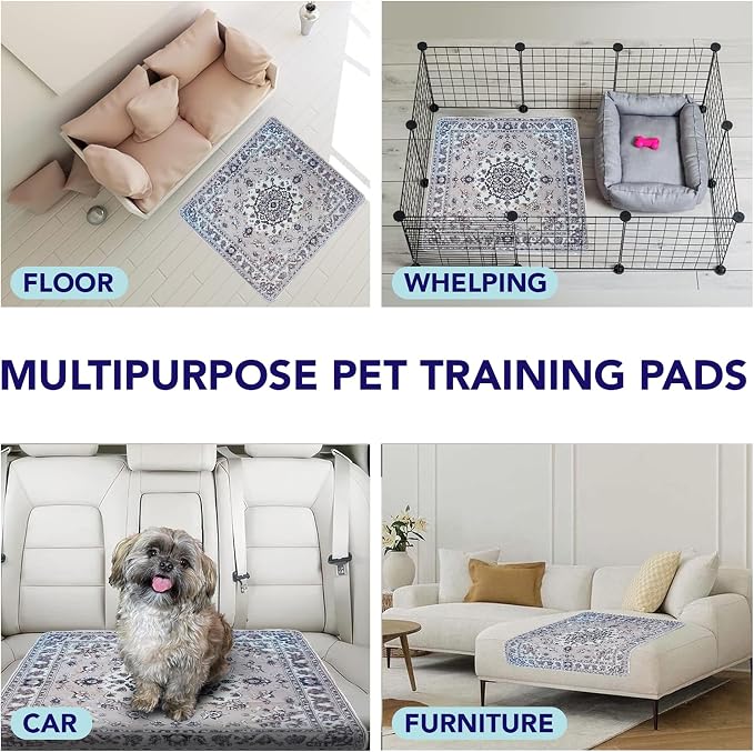PUPIBOO Washable Pee Pads for Dogs and Cats - Super Absorbent Reusable Puppy Training Pads - 100% Waterproof, Leak-Proof & Non-Slip Whelping Pads for Pet Housebreaking - Image 5