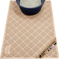 GORILLA GRIP Cat Litter Box Mat, Cushioned Coil Mesh Litter Trapping Mats, Scatter Control Supplies for Less Mess, Phthalate Free, Ultra Deep Catch Grooves, Rinse or Vacuum to Clean, 30x20 Beige by Unknown