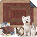 Washable Pee Pads for Dogs, Reusable Puppy Potty Training Pads, Ultra-Absorbent Thick Waterproof Leak-Proof Non-Slip Pads & Mat for Crate, Playpen, Floor, Whelping & Housebreaking, 2 Pack 18"x24" by Verdasun
