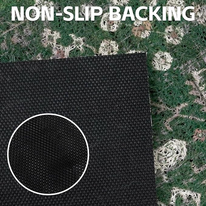Cat Litter Mat Litter Trapping Mat, 40"x30" Waterproof Urine Proof Litter Box Mat Catcher Mat Non-Slip Washable for Kitty Kitten, Green - Image 5