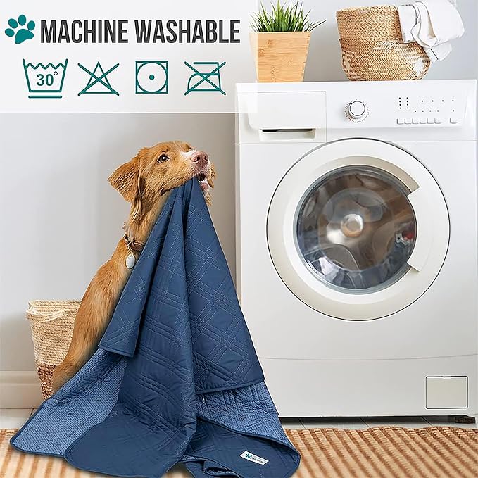 PetAmi Waterproof Couch Cover for Dog Nonslip Bed Sofa Blanket, 102x82 Blue - Image 8