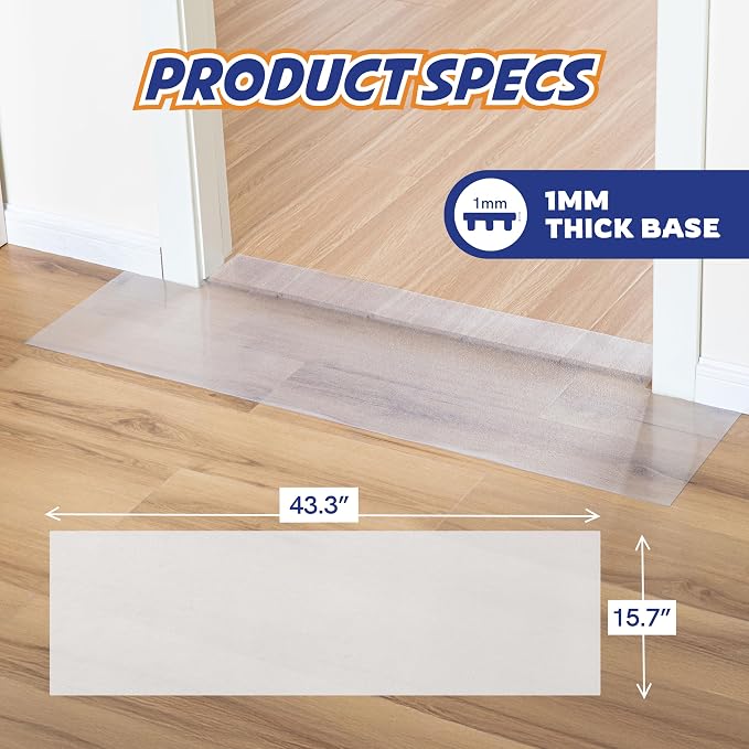 Panther Armor Hardwood Floor Protector for Pets, Runner Mat 16 x 43 in | Stops cats scratching doorways and hardwood floors. Door scratch protector and plastic runner mat - Image 3