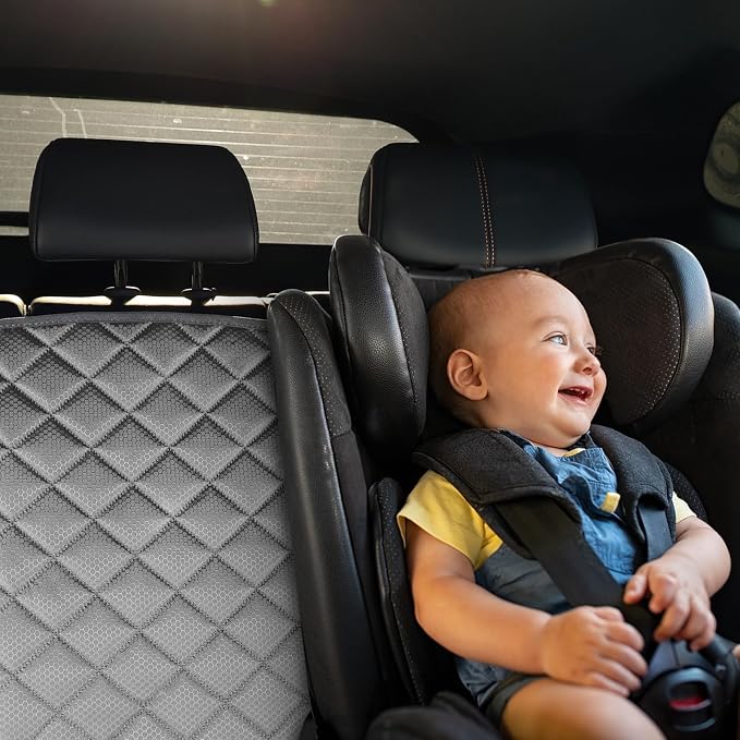 PETICON Waterproof Scratchproof Pet Bench Seat Covers for Cars, SUVs | Nonslip Durable Back Seat Cover for Dogs, 600D Oxford Fabric, Side Flaps, Full Bench, Easy Install, Machine Washable - Image 9