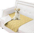 Waterproof Couch Cover for Dogs - Washable Pets Furniture Protector | TPU Leak-Proof Liner, Lightweight & Reversible, Fits Chair, Sofa, Bed, 30" x 30" , Sand/Cream by TuffeelHome