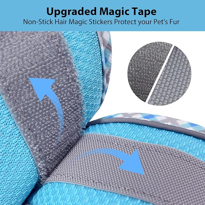 Medium Dog Harness and Leash Set with Breathable Mesh, Blue M | No Pull Step-in Vest, Reflective & Escape-Proof Design with High-Stick Magic Tape, Indoor/Outdoor Use for Teddy, Schnauzer - Image 2