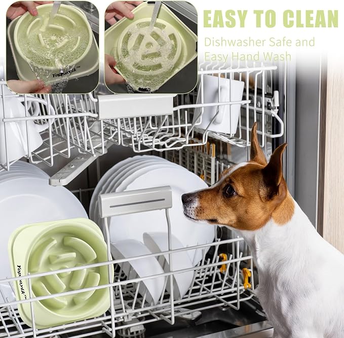 Slow Feeder Dog Bowls for Large Dogs | Non-Slip Base, Anti-Choking Design, Reduces Bloating & Overeating, Easy to Clean, 4 Cups - Image 6
