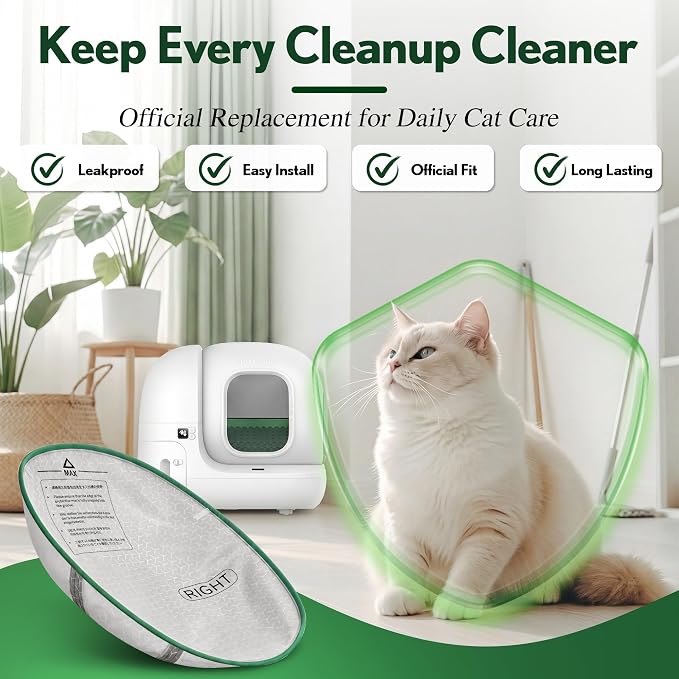Upgraded Cat Litter Pad Compatible with PuraMax 2 Self-Cleaning Litter Box | Automatic Self-Cleaning Litter Box Mat, Leakproof Replacement Cat Mat, Waterproof, Anti-Stick & Scratch-Resistant Fabric - Image 7
