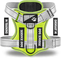 Service Dog Harness, Reflective Dog Vest Harness with 5 PCS Patches, Adjustable Soft Oxford Pet Harness, Inner Layer Mesh, Easy to Control for Small Medium Large Dogs by DemigreatLLC