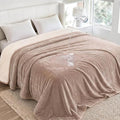 Luciphia Waterproof Pet Blanket, Washable Reversible Sherpa Fleece Throw | Liquid-proof furniture protector for bed and couch, soft reversible sherpa fleece for dogs, cats khaki, KING by luciphia