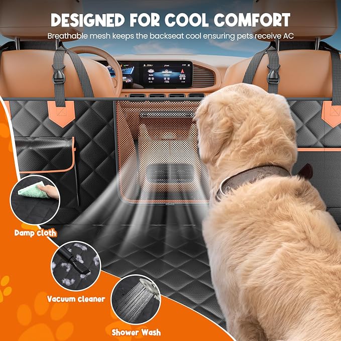 IJVAE Truck Back Seat Extender for Dogs Hard Bottom Holds 500lbs,Dog Car Seat Cover for Back Seat, Waterproof and Can be stored Dog Hammock for Car SUV - Image 5