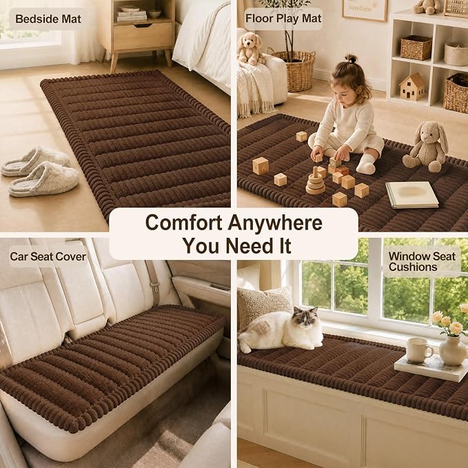 decorUhome Couch Cover for Dogs, Non Slip Fuzzy Thick Pet Sofa Protector | Pet Friendly, Machine Washable, Fits 4-Cushion Sofa, Protects Against Pet Hair, Scratches & Daily Messes, Brown, 27.6" x 88" - Image 9