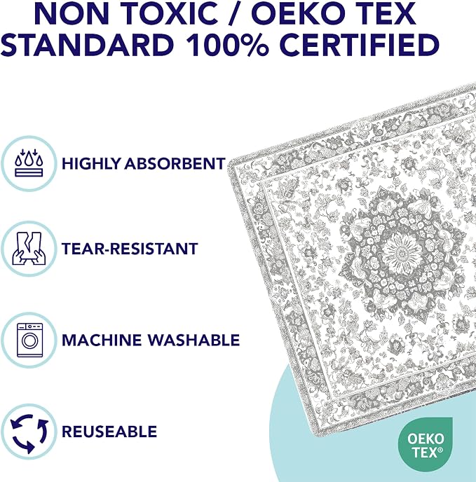 PUPIBOO Washable Pee Pads for Dogs and Cats - Super Absorbent Reusable Puppy Training Pads - 100% Waterproof, Leak-Proof & Non-Slip Whelping Pads for Pet Housebreaking - Image 3