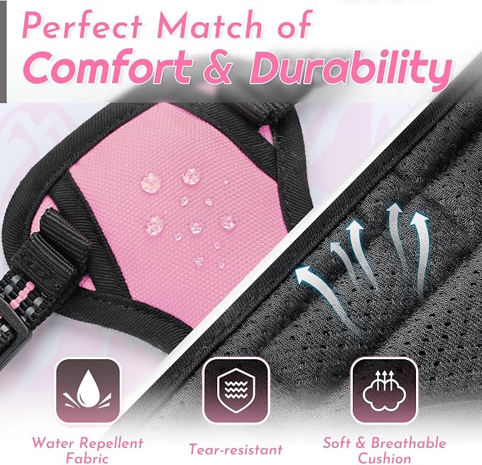Eagloo Dog Harness for Small Dogs, No Pull Pet Vest with 2 Leash Clips | No Choke with Handle, Adjustable Comfort Fit, Reflective Strips, Easy Walking Control, Pink, X-Small - Image 7