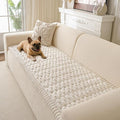 Couch Cover for Dogs Washable, Non Slip Soft Cozy Beige | Pet Friendly, Fuzzy Durable Plush Thick Slipcovers for 3 Cushion Sofa Cover Protector Mat Bed Furniture Couches 27.6"x59.06" by CoSofSLIP