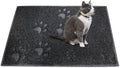 Andalus Large Cat Litter Mat, Pack of 1 - Waterproof, Non-Slip & Easy to Clean Cat Litter Box Mat for Extra Efficient Pet Litter-Trapping, Black (30” X 18”) by AndalusBrand