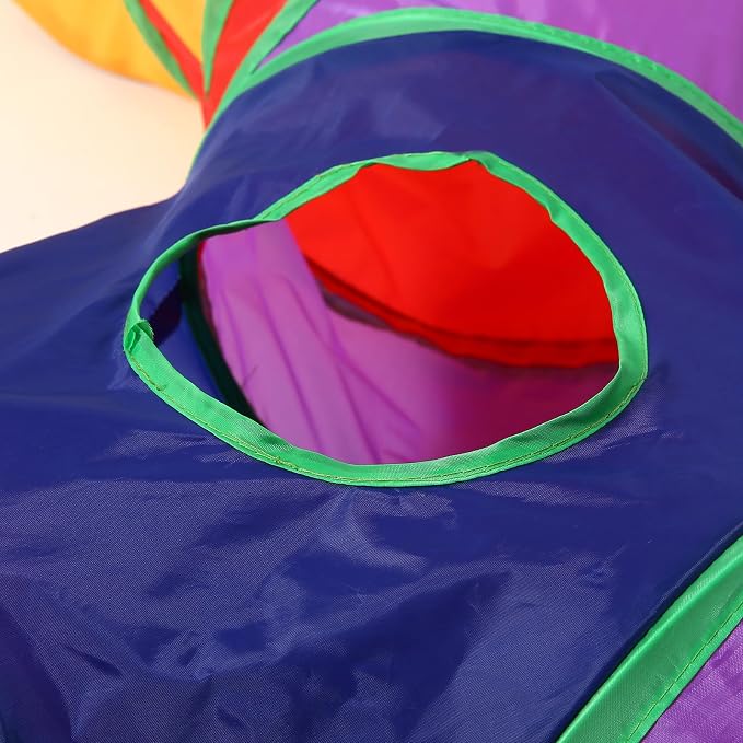 Pet Cat Tunnel, 3 Way Tunnels for Indoor Cats, Collapsible Pet Tunnel for Kitten, Puppy, Rabbit, 25cm-Wide Tunnels, Durable & Breathable, with Peek Hole Toy Ball - Image 5