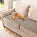 H.VERSAILTEX Plush Chenille Couch Cover for 3 Cushion Couch Anti Slip Washable Sofa Slipcovers Soft and Durable Furniture Protector for Dogs Cats Kids (27.5" x 59", Cuban Sand) by HVERSAILTEX