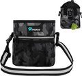 PetAmi Dog Treat Pouch, Pet Treat Pouch for Training, Dog Walking Bag Holder for Kibbles, Pet Food Toy, Dog Trainer Essentials Supplies, Poop Bag Dispenser, 3 Ways to Wear (Camo Black) by PetAmi