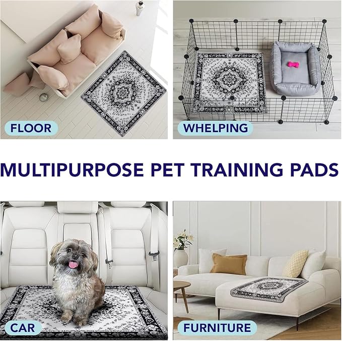 PUPIBOO Washable Pee Pads for Cats & Dogs - Super Absorbent Reusable Cat Litter Mat & Puppy Training Pads - 100% Waterproof, Leak-Proof & Non-Slip Whelping Pads for Pet Housebreaking - Image 4