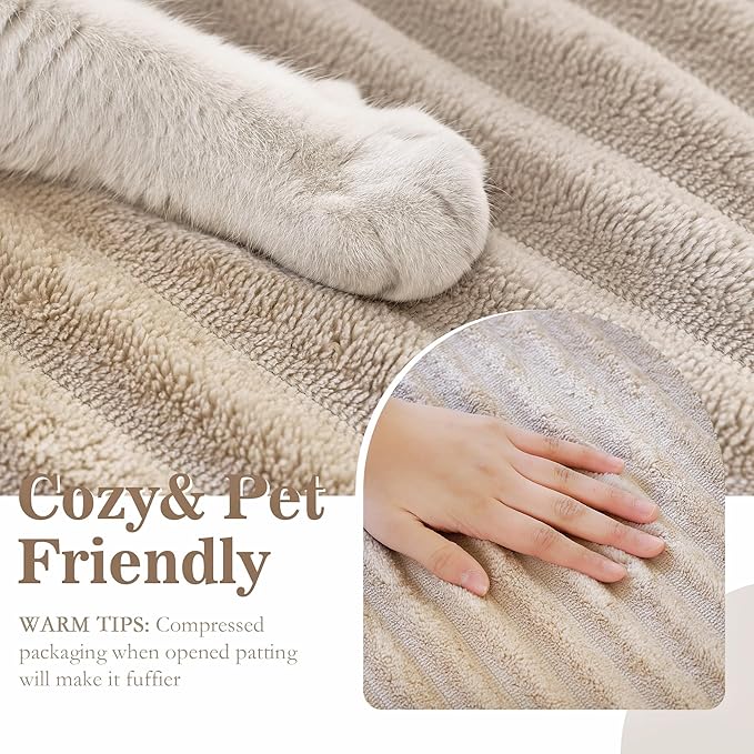 MYSKY HOME 100% Waterproof Couch Cover, Couch Covers for Dog Washable, Non Slip Couch Covers for 3 Cushion Sofa Pet Friendly, Sofa Covers Slipcover Furniture Protector Dog Bed Cover, Khaki, 35"x70.9" - Image 5