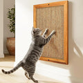 Cat Scratching Post -XXL, Natural Wooden Sisal Cat Scratch Pad, Floor or Wall Mounted Vertical Cat Scratcher Mat for Indoor Cats Adults or Kittens, Scratching Board Cat Wall Furniture Protector by Lifeismorebeautiful%EF%BC%81