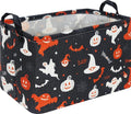 CLOCOR Rectangular Storage Basket Empty,Gift Basket,Waterproof Storage Bin with Handles,Room Decor(Black Halloween Basket) by CLOCOR