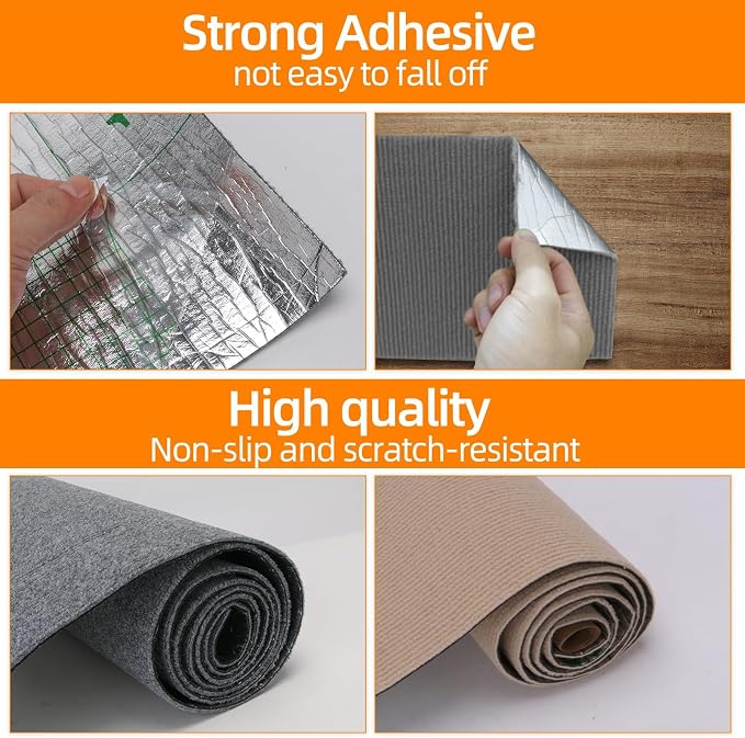 Cat Scratch Mat 120 "x15.8, Cat Scratch Sofa Furniture Protector, Trimmable Self-Adhesive Cat Scratch Pad for Decorating Cat Towers, DIY Cat Tree Shelf, Walls and Climbing Frames (Beige) - Image 2