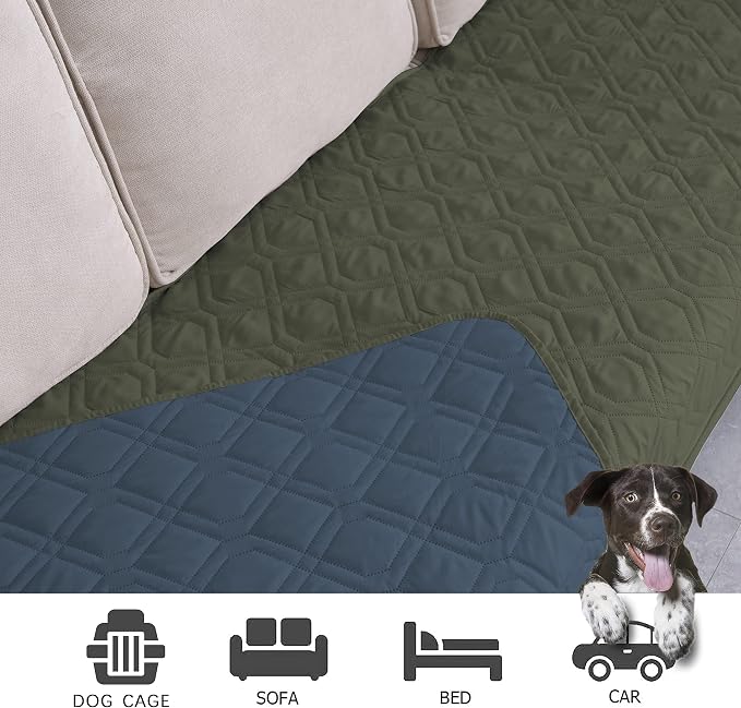 Ameritex Waterproof Dog Bed Cover Pet Blanket for Furniture Bed Couch Sofa Reversible - Image 3
