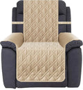 Ameritex Waterproof Nonslip Recliner Cover Stay in Place, Dog Chair Cover Furniture Protector, Ideal Recliner Slipcovers for Pets and Kids (Beige, 23") by Ameritex