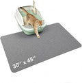 Cat Litter Mat, 30 x 45 in – XL Non-Slip, Cut-to-Fit | Soft honeycomb surface traps litter; non-slip backing grips smooth floors; trims to fit boxes, crates, and feeding areas by Unknown