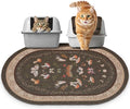 Bienbee Cat Litter Mat, 33" x 22" Dense Trapping Mesh for Litter Boxes | Litter Box Mat with PVC Mesh, Waterproof &Urineproof, Non-Slip Grip, Soft On Kitty Paws and Easy to Clean to Protect Floor by Bienbee