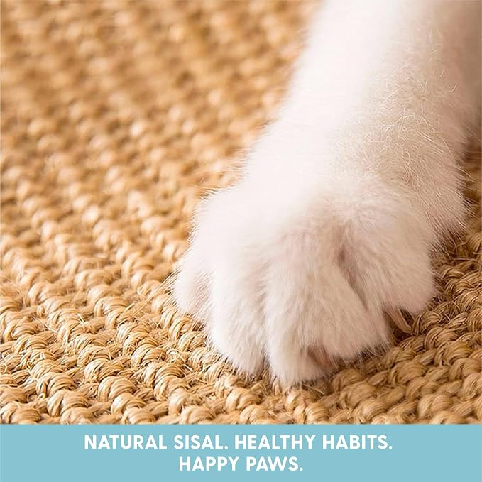 The Cat Ladies Cat Scratch Furniture Protector - 2-in-1 Side Anti Scratch Couch Protector - Adjustable Furniture Protectors from Cats Scratching - Sisal Couch Corner Guard Scratcher - Beige - Image 3