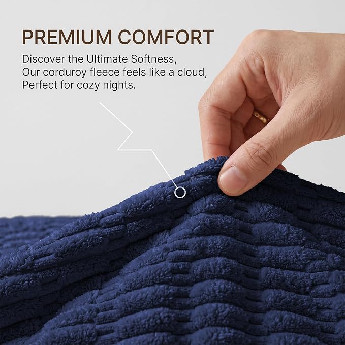 Foxdecor Couch Cover for Dogs Sofa Covers Non Slip Couch Pad Pet Friendly | Pet Couch Covers Washable Sofa Protector, Furniture Cover Couch Seat Protector for Living Room, Dark Blue 32x53 Inch - Image 3