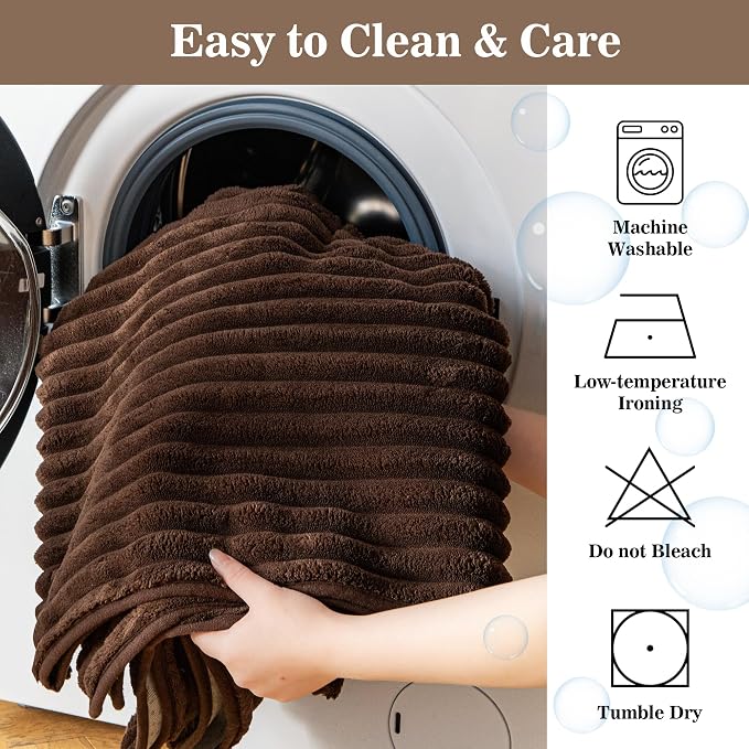 MYSKY HOME 100% Waterproof Couch Cover, Couch Covers for Sectional Sofa, Sofa Covers Washable Love Seat Couch Cover, Pet Couch Covers for 2 Cushion Sofa, Non Slip Dog Bed Cover, Chocolate, 35"x63" - Image 8
