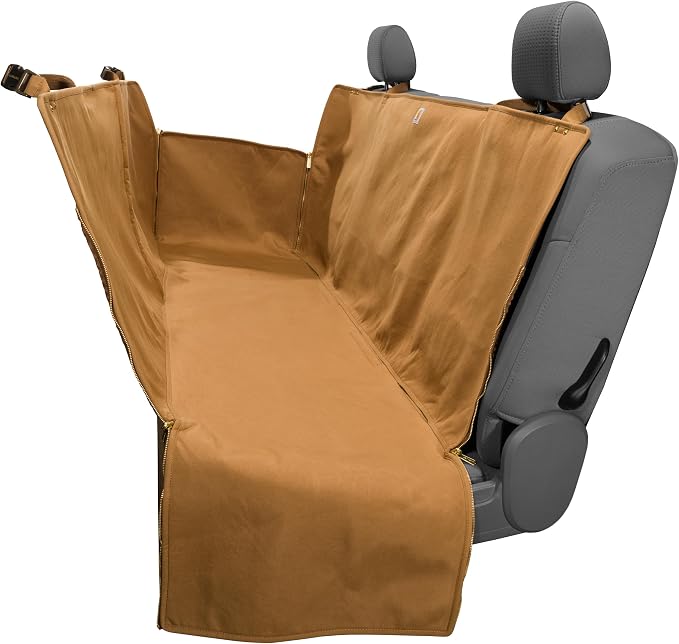 Carhartt Universal Fitted Nylon Duck Pet Hammock Carhartt Brown | Dog Back Seat Cover by Unknown