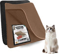 iPrimio Cat Litter Trapper Mat, Waterproof, Double Layer, 23" x 21", Brown | Double layer honeycomb traps scattered litter while the waterproof base blocks urine. Soft on paws and empties in one pour. by iPrimio