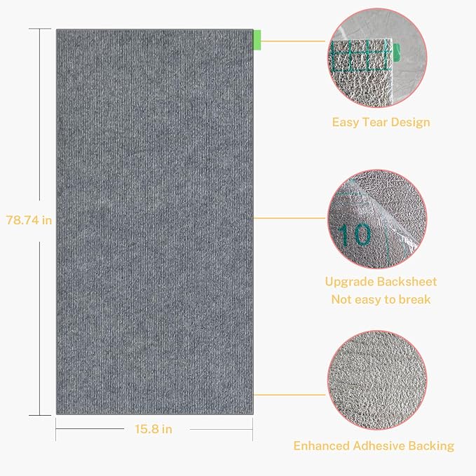 Cat Couch Protector, Sofa Protection and Cat Tree Repair Mat | Create custom DIY layouts for corners and pet areas, turning unused surfaces into practical scratching and climbing zones. - Image 2