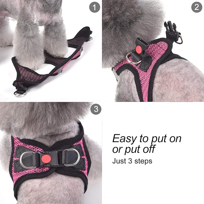 Dog Harness Step-in Breathable Puppy Cat Dog Vest Harnesses for Small Medium Dogs - Image 5