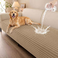 Smiry Waterproof Couch Cover for Dogs, Washable Non Slip Plush Protector | Waterproof Protection, Plush Flannel, Non Slip Backing, Pet Hair & Scratch Protection, Soft Cover (36" x 88") by Smiry
