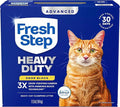 Fresh Step Advanced Heavy Duty Multi Cat Clumping Cat Litter, 17.5 lb. | Heavy Duty, Odor Control, 3X Odor-Eliminating Carbon, Ammonia Block Technology, Compatible with Most Auto Litter Boxes by FreshStep