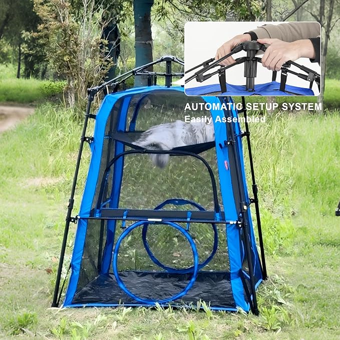 Cat Tower Tent,Outdoor Patio Cat Enclosures with Breathable Mesh,Indoor Playpen Portable Exercise Tent - Image 5