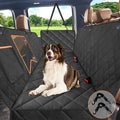 Kytely Dog Car Seat Cover Back Seat XL, Waterproof Hammock for Car & SUV | Side Flaps with Zippers, Mesh Window, 600D Oxford, Anti-Scratch Nonslip Backseat Protector, Dog Seat Belt Included by Kytely