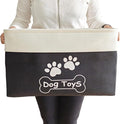 Large Dog Toy Basket Foldable Dog Toy Box Dog Toy Bin for Dog Chew Toys Accessories by CpakOwlgoo