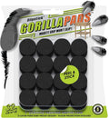 GorillaPads 1 Inch Non-Slip Furniture Pads/Gripper Feet Skids (Set of 32) Self Adhesive Rubber Floor Protectors, Round, Black, CB147-32 by Slipstick