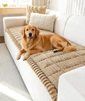 OTOB Pet Couch Covers for Sofa Washable, Anti Slip Love Seat Dog Sofa Cover | Coffee, 31.5" x 63.0'', All Seasons, Soft Fuzzy Plush, Couch Protector for Dogs, Breathable, Thick Wear-Resistant by OTOB